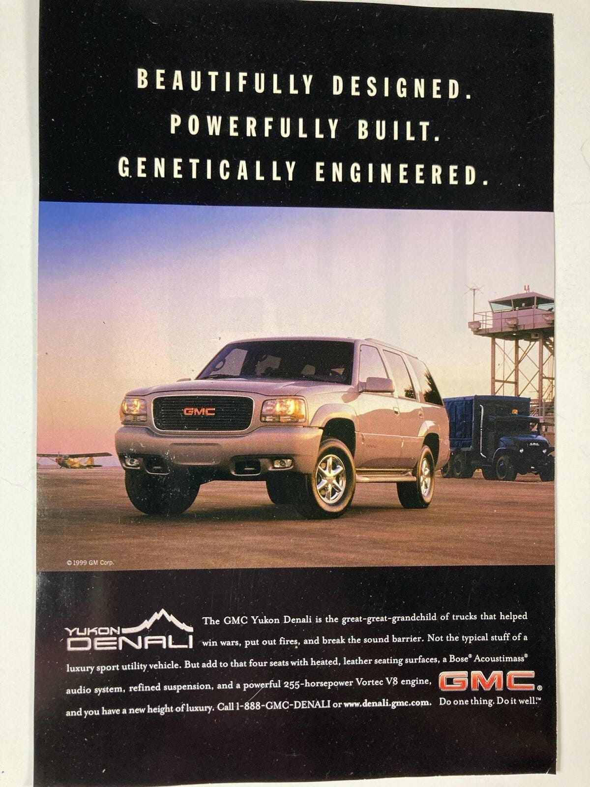 1999 GMC Pickup Yukon Denali Truck Print Ad - Picture 1 of 2