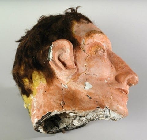 Clarence Anglin's fake head at Alcatraz Island Clarence Anglin's fake head at Alcatraz Island