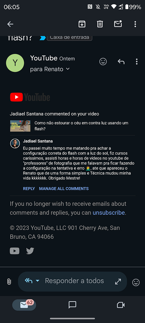 depoimentos dos alunos