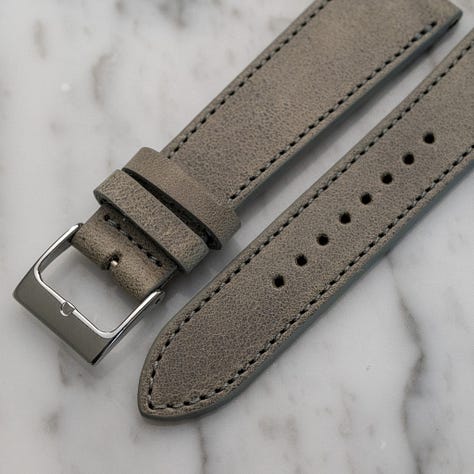Canvas and leather watch straps for vintage watches