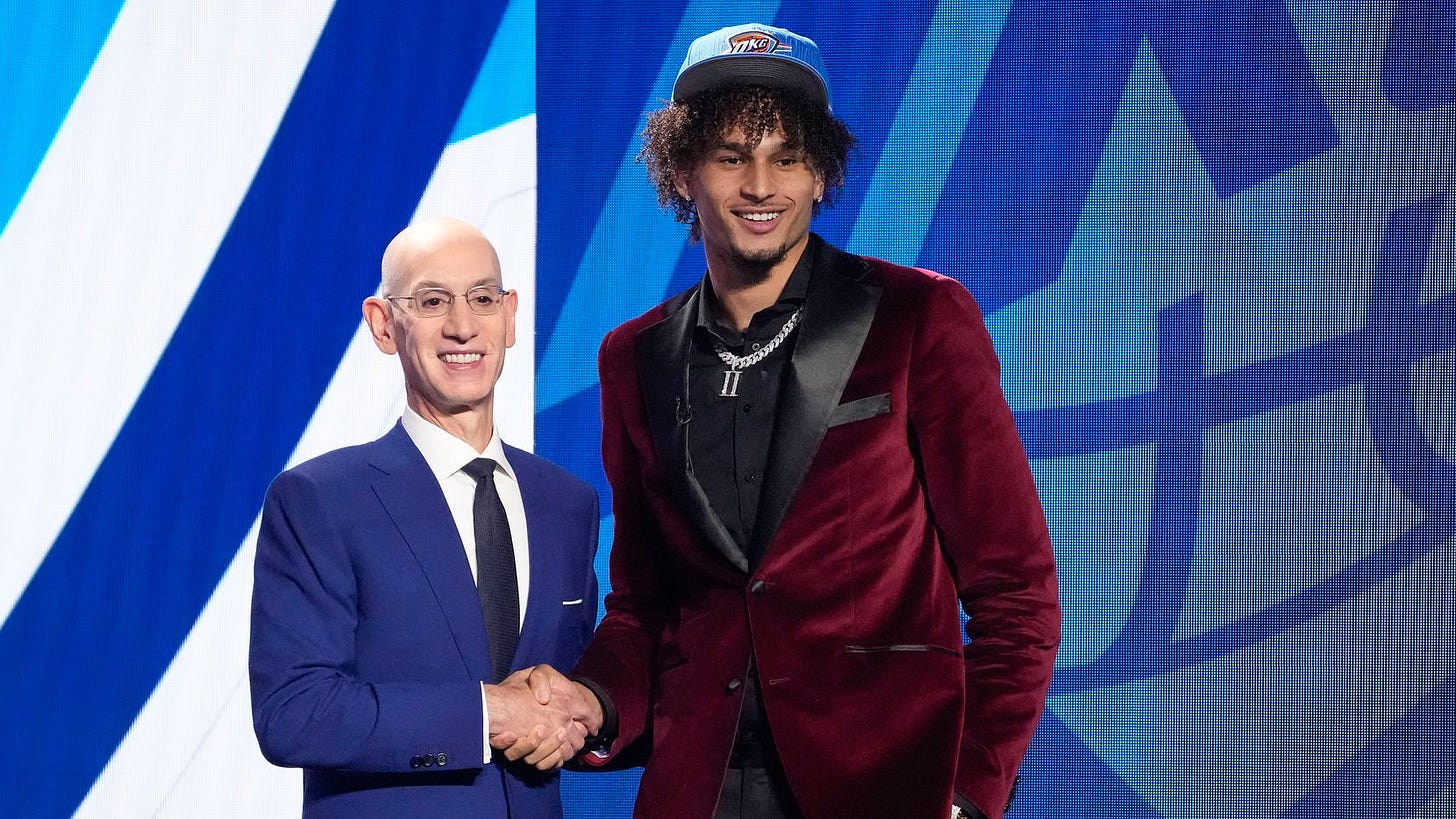 Mavericks select Duke's Dereck Lively II at No. 12 in NBA draft after trade  with Thunder