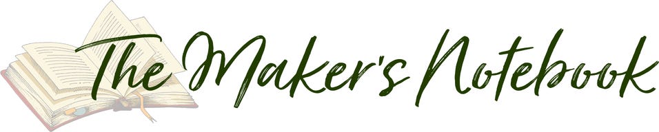 The Maker's Notebook by Sarah Adams