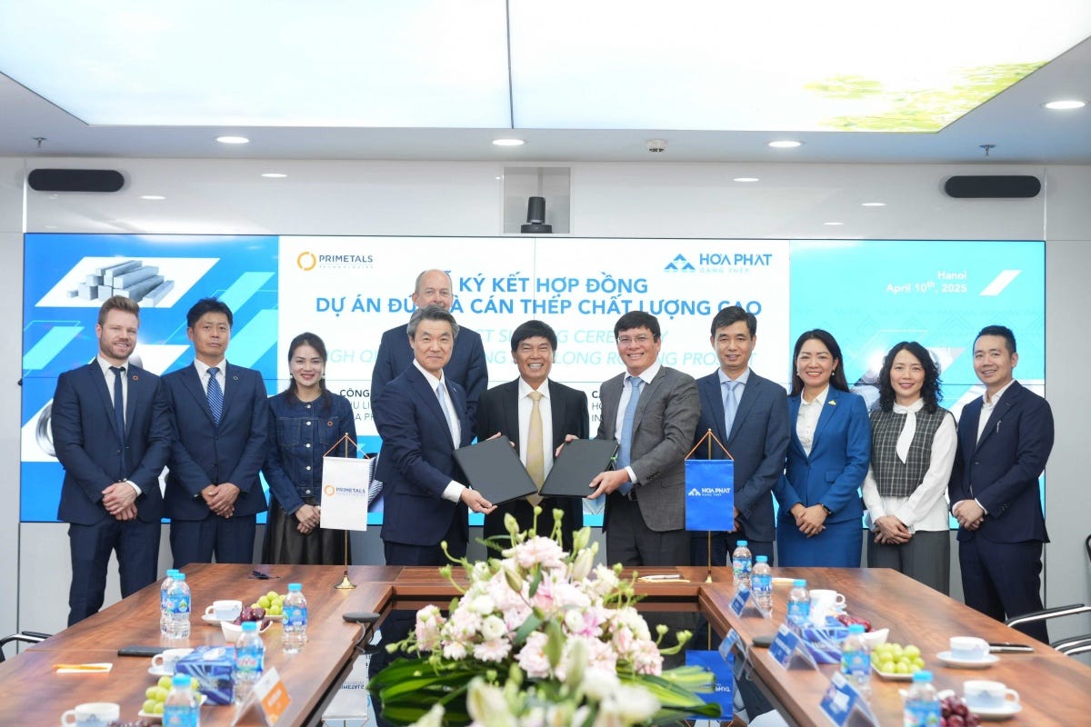 Chủ tịch Trần Đình Long đích thân ký hợp đồng lớn, sẵn sàng cung ứng thép đường ray theo đặt hàng của Chính phủ Chủ tịch Trần Đình Long đích thân ký hợp đồng lớn, sẵn sàng cung ứng thép đường ray theo đặt hàng của Chính phủ