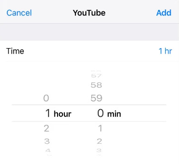 Setting Up App Timer Limit