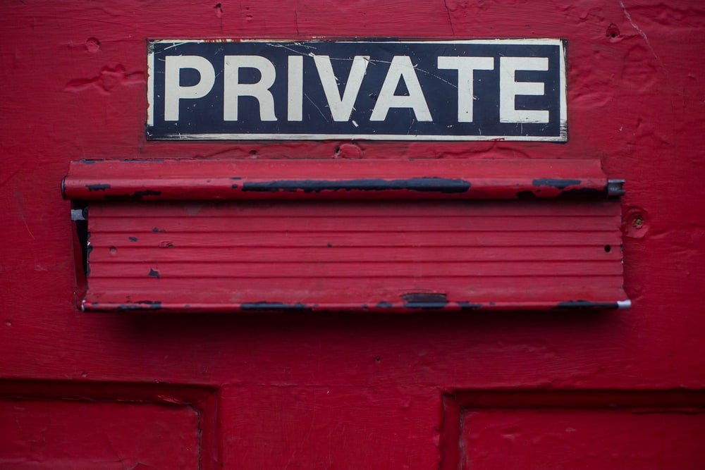 private signage door private signage door