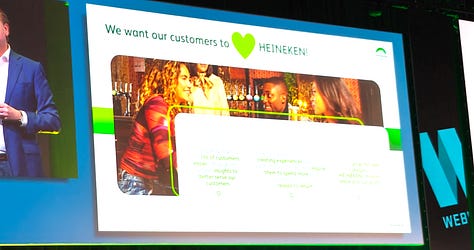 Presentation of Heineken at the webwinkel vakdagen 2026