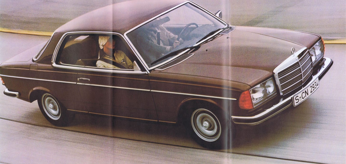 Mercedes W123 Coupe 1977 Brochure Mercedes W123 Coupe 1977 Brochure