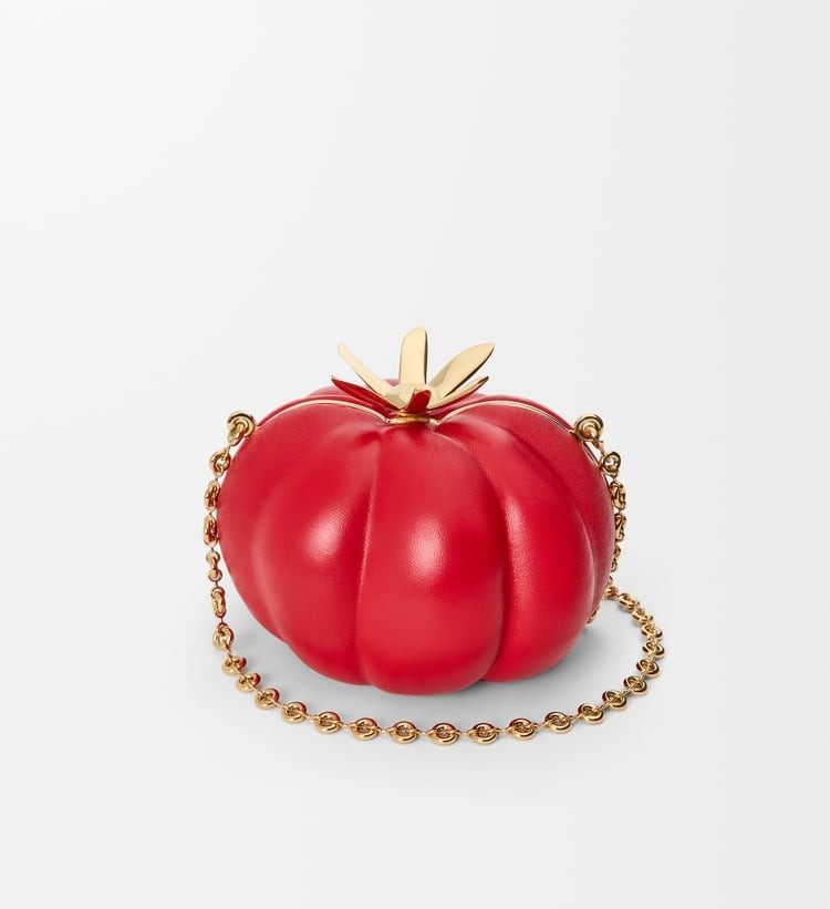 LOEWE Tomato clutch in nappa lambskin Red