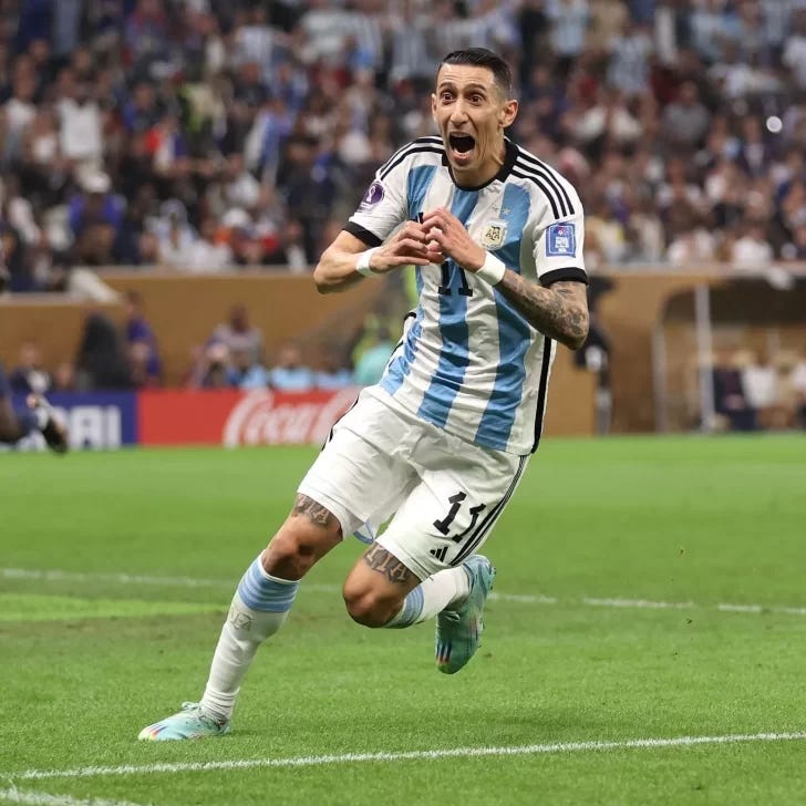 Video. El gol de Ángel Di María para el 2 a 0 frente a Francia en la final  del Mundial 2022 en Qatar | La Opinión Austral