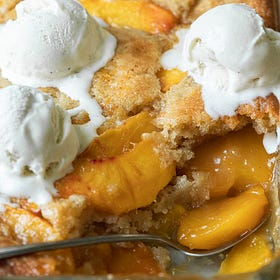 Sourdough Peach Cobbler (with video)