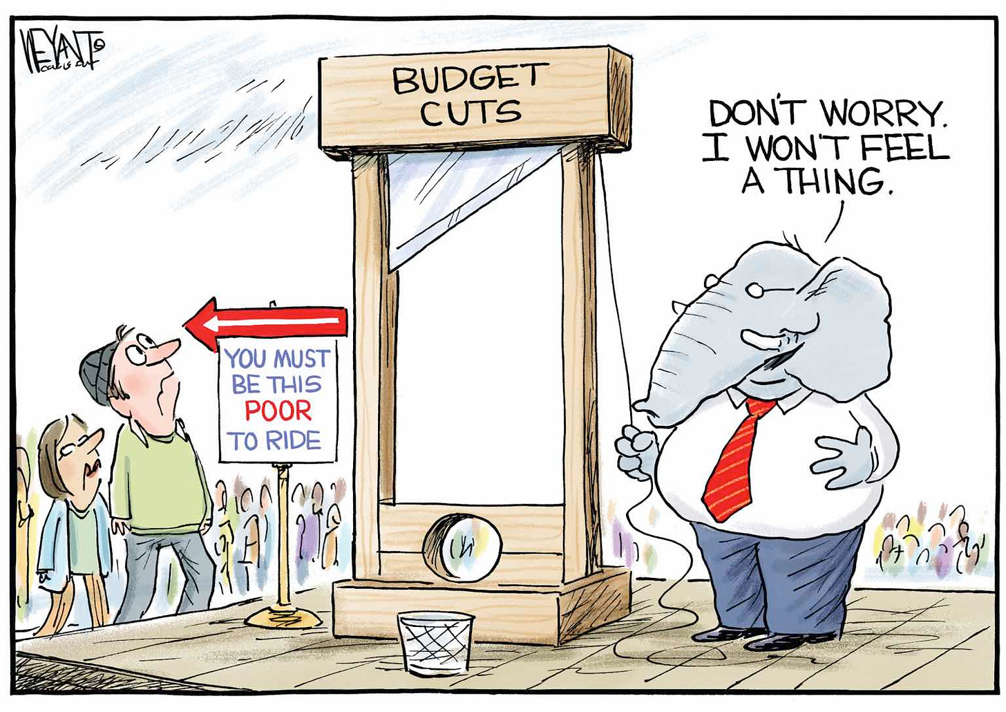 Republicans cut Medicaid hurting the poor, seniors and children