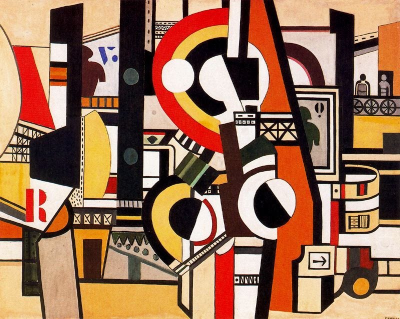 Order Artwork Replica The disks in the city by Fernand Leger (Inspired By)  (1881-1955, France) | WahooArt.com