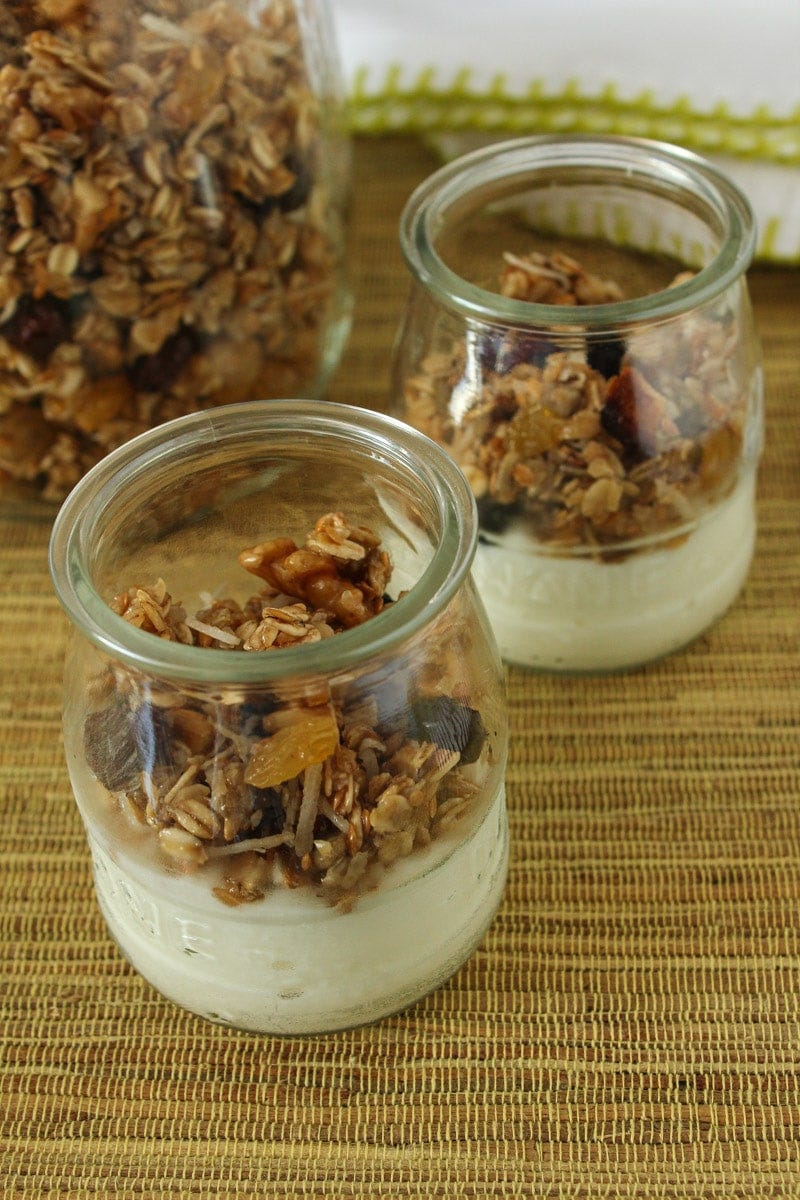 Granola com frutas secas