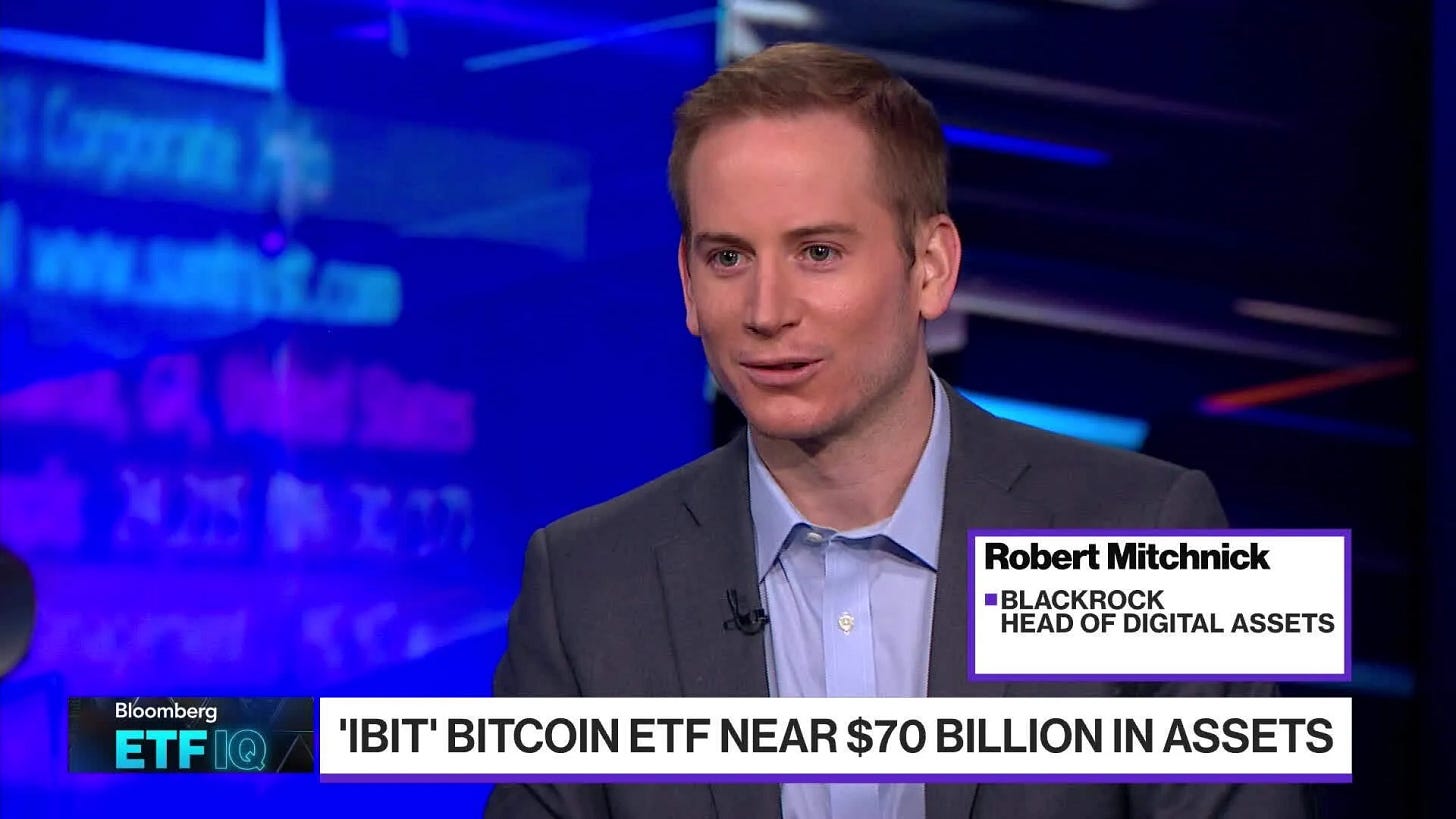Watch BlackRock's Mitchnick on the Outperformace of 'IBIT' - Bloomberg