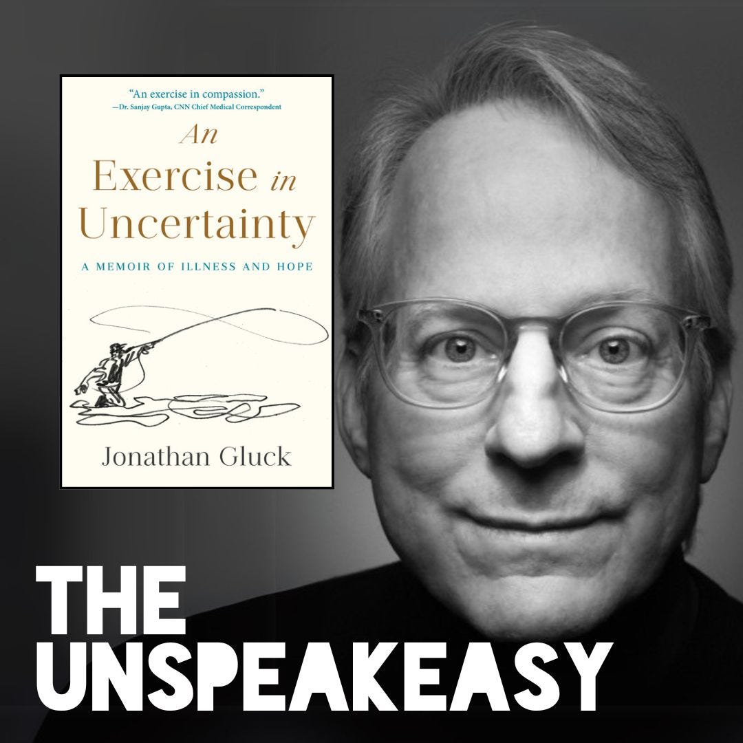 Author Jonathan Gluck discusses his new memoir about living with cancer, exploring how illness taught him to find peace with life's uncertainties in this candid conversation with Meghan Daum