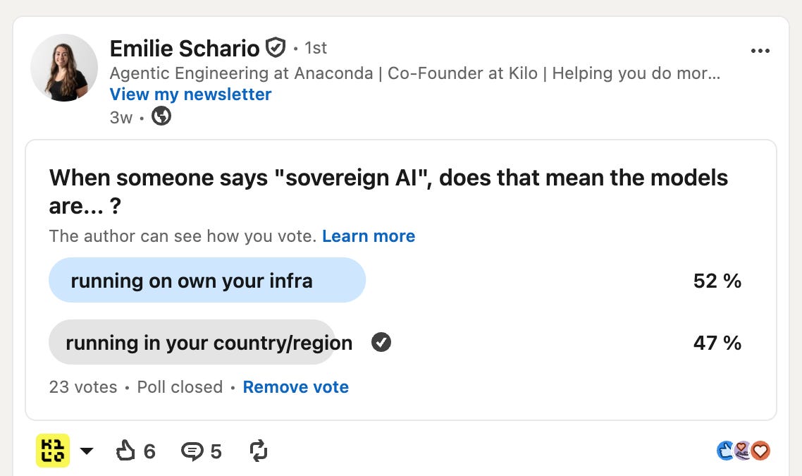 What Do We Mean When We Say Sovereign AI?