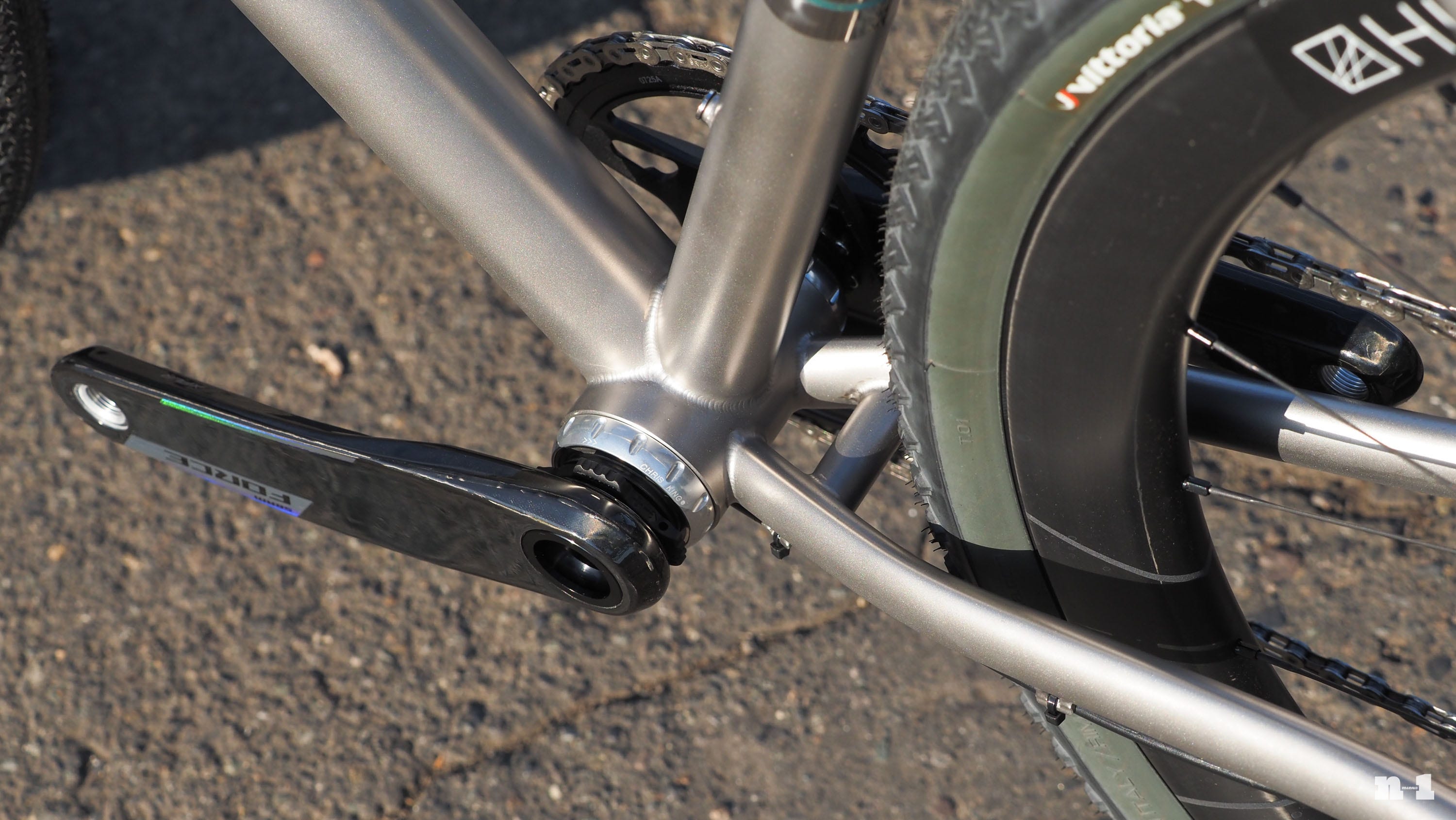 Waterford Cycles titanium gravel bike bottom bracket