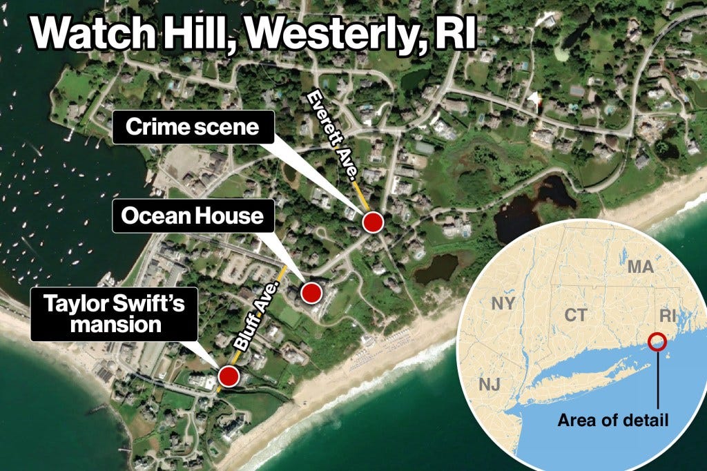 Map of Watch Hill, Westerly, Rhode Island Map of Watch Hill, Westerly, Rhode Island