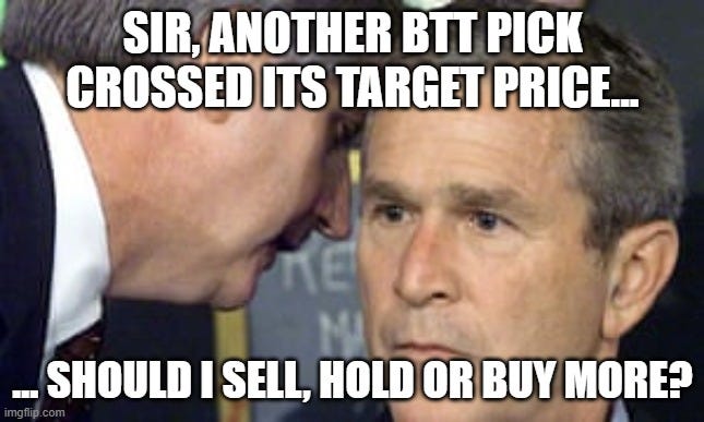 meme showing that another beating the tie pick crossed its target price meme showing that another beating the tie pick crossed its target price