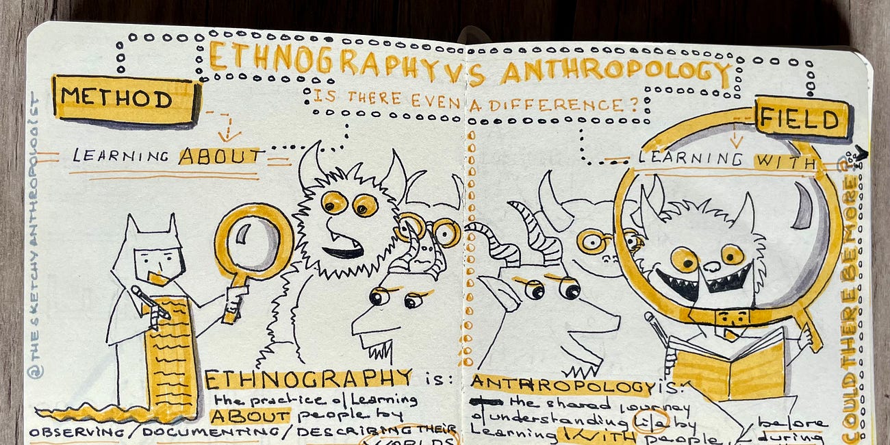 The Sketch-Hiker’s Guide to the Anthro-Galaxy, Ep. 1: Anthropology vs. Ethnography
