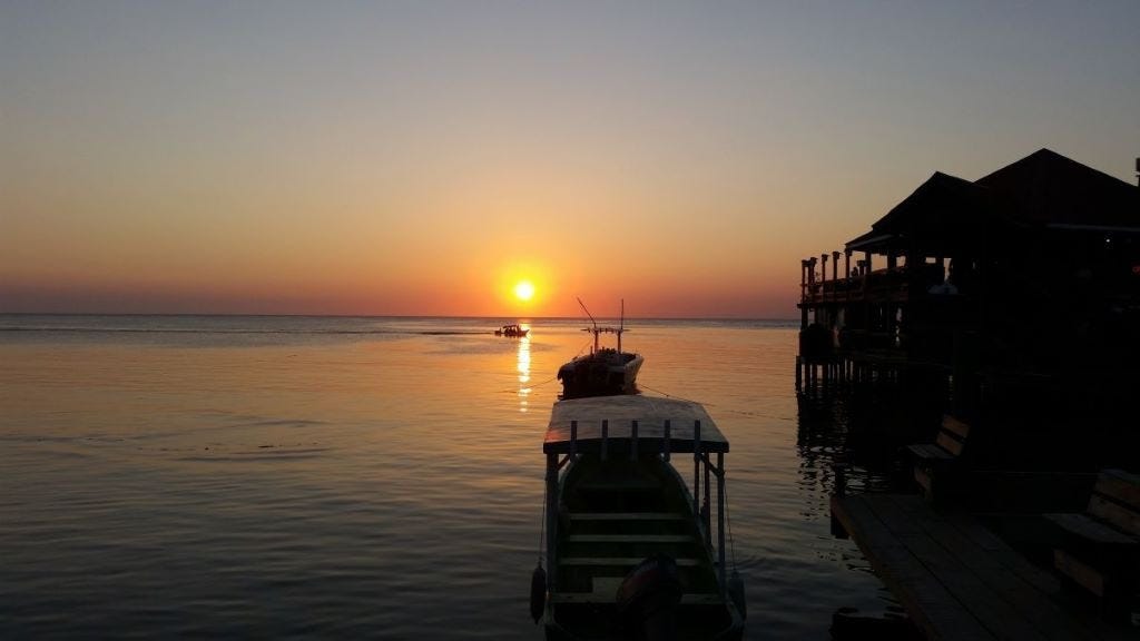 Beautiful Caribbean sunset