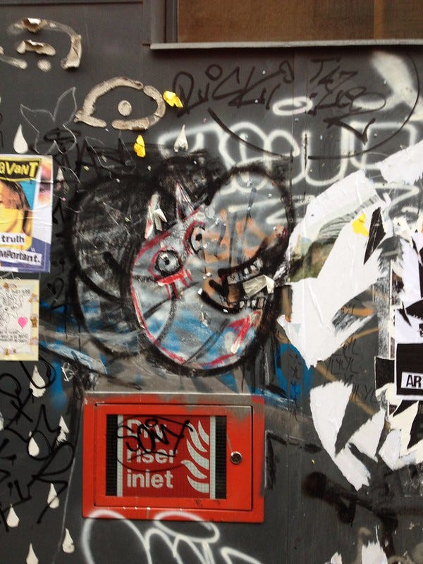 Shoreditch Graffitti - Evil Peppa Pig Shoreditch Graffitti - Evil Peppa Pig