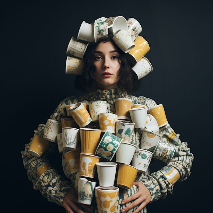 Латтекс Юмор, Арты нейросетей, Игра слов, Каламбур, Мемы, Странный юмор, Абсурд, Латте, Латекс, Кофе, Одежда, Мода, Необычная одежда, Картинки, Нейронные сети, Midjourney