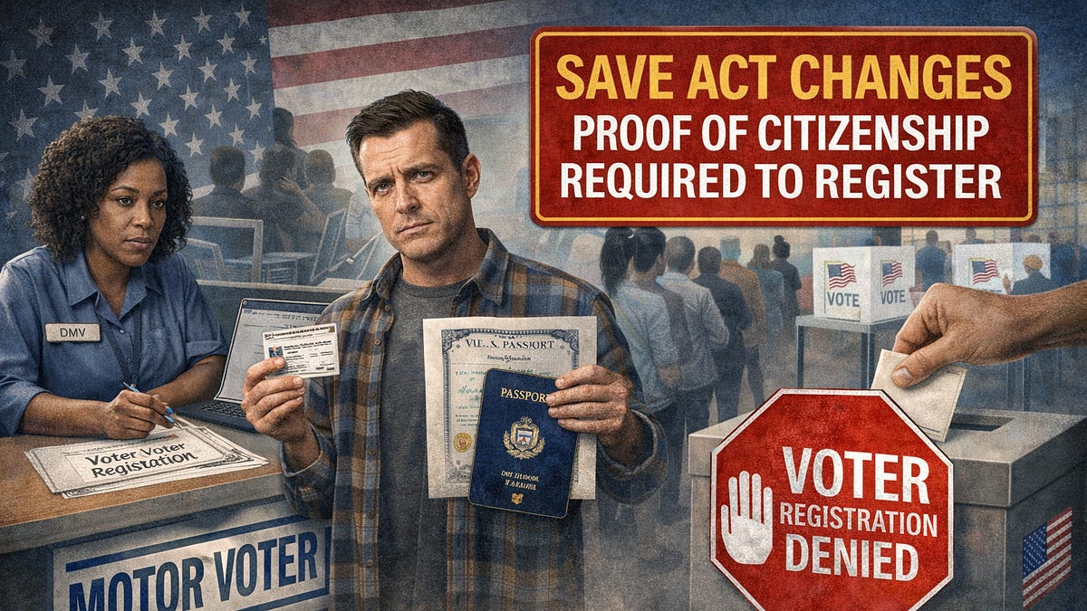 Motor Voter Under Siege: How the SAVE Act Could Dismantle Automatic ...