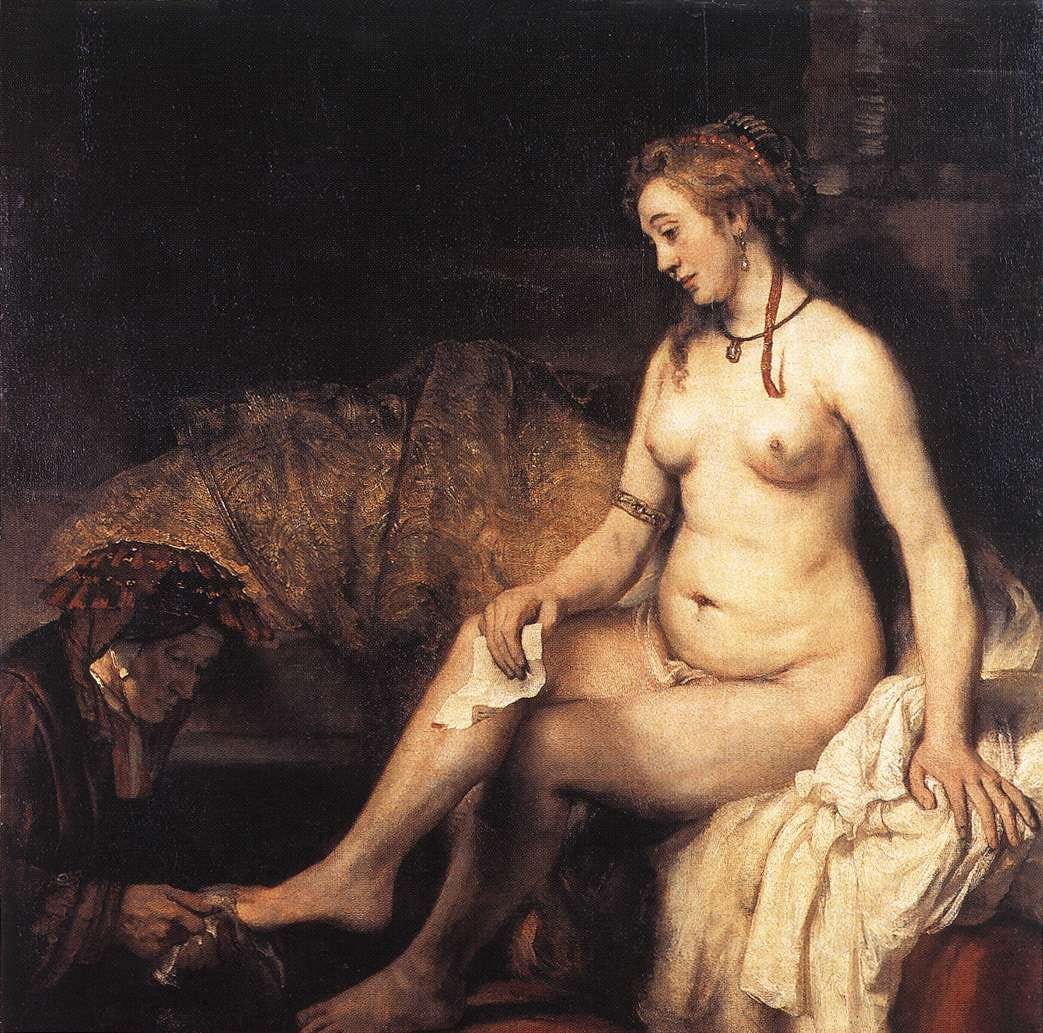 Bathsheba holding a letter after her bath Bathsheba holding a letter after her bath