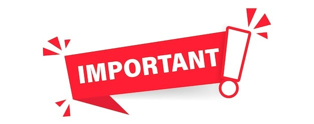 Ruban Rouge Avec Texte Important. Illustration Vectorielle | Vecteur ...