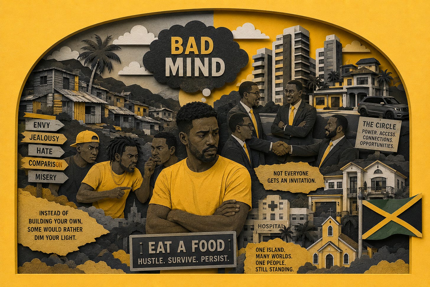 A visual exploration of envy, exclusion and survival in Jamaica, where wealth and struggle exist side by side and success can sometimes attract resistance instead of support.