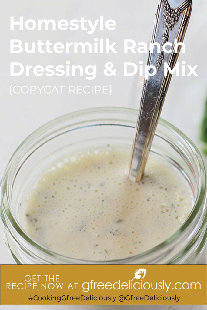 Homestyle Ranch Dressing & Dip Mix Pinterest share graphic 800x1200px