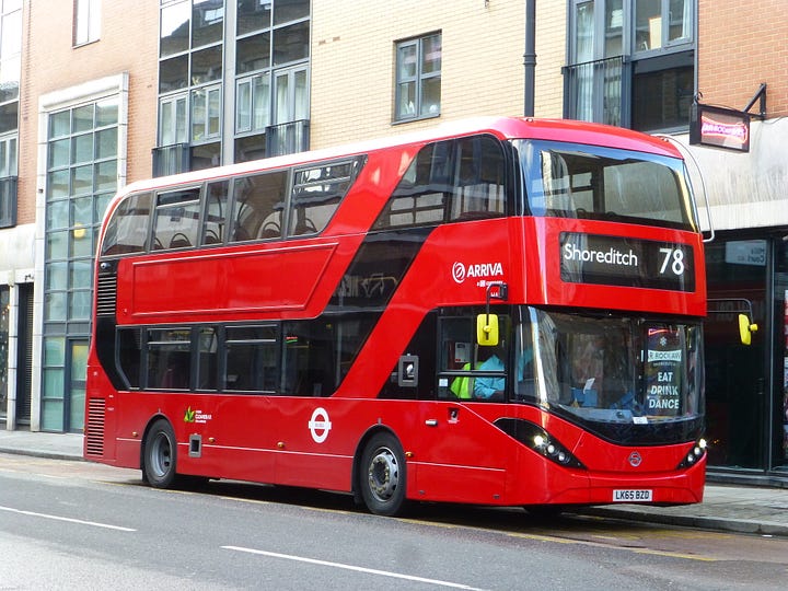 Photos of the New Routemaster and ADL Enviro400H City.