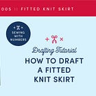 How to Draft a Fitted Knit Skirt