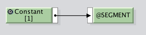 Segment field of the target iDoc structure is mapped with value '1'