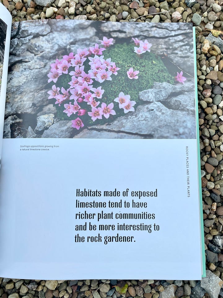 Natural inspiration for crevice gardens and the plants that grow in them in Paul's book, The Crevice Garden.