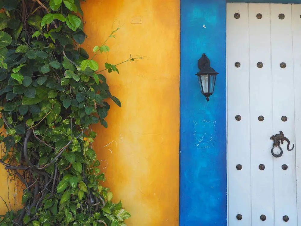 Multi-coloured home in Cartagena Multi-coloured home in Cartagena