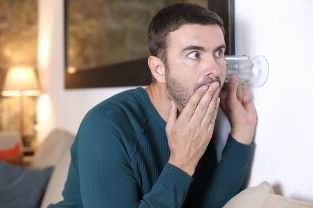 50+ Listening Eavesdropping Wall Nosy Stock Photos, Pictures & Royalty-Free  Images - iStock
