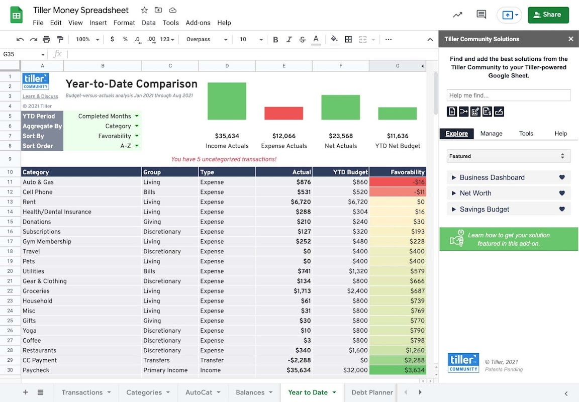 Tiller Community Solutions - Google Workspace Marketplace