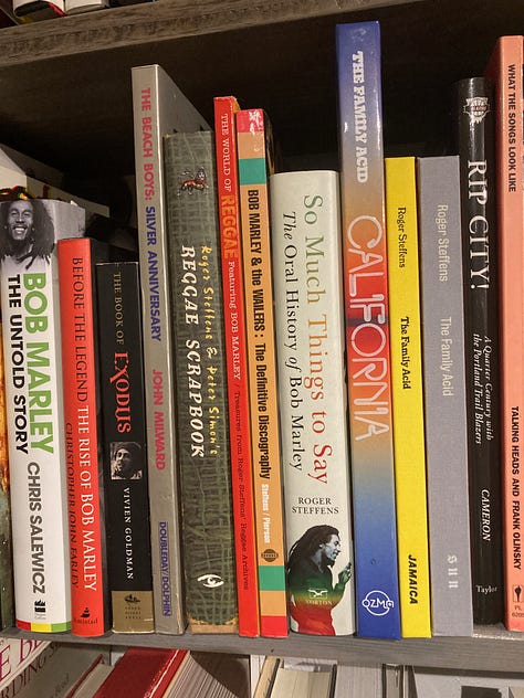 Several books by Roger Steffens