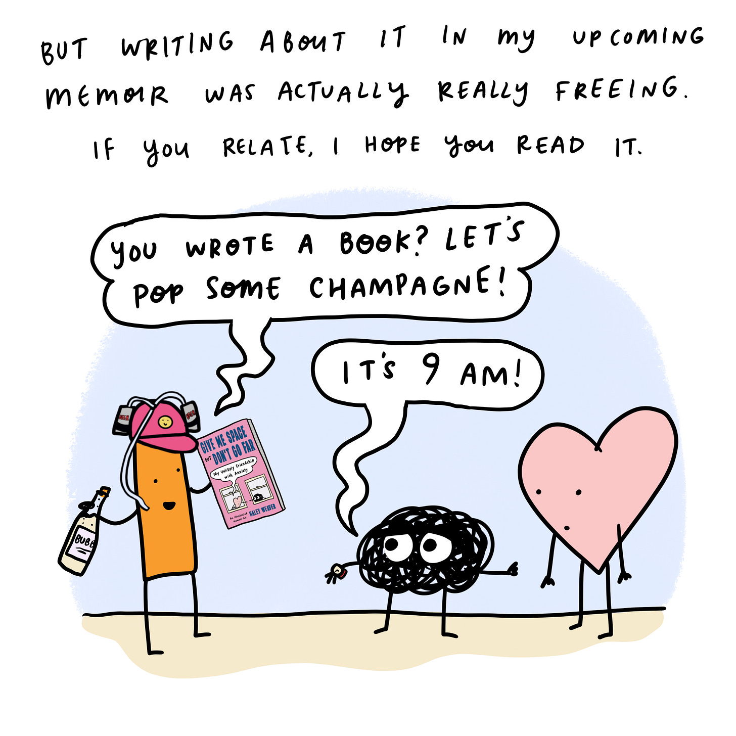 Slide ten text: Telling the story of how my relationship with a coping mechanism became unhealthy felt scary… but also really good. I hope you read it.