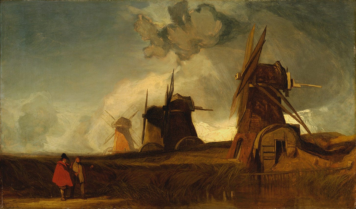 Drainage Mills in the Fens, Croyland, Lincolnshire (c. 1835), Yale Center for British Art Drainage Mills in the Fens, Croyland, Lincolnshire (c. 1835), Yale Center for British Art