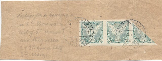 partial newspaper wrapper in Czechoslavakia