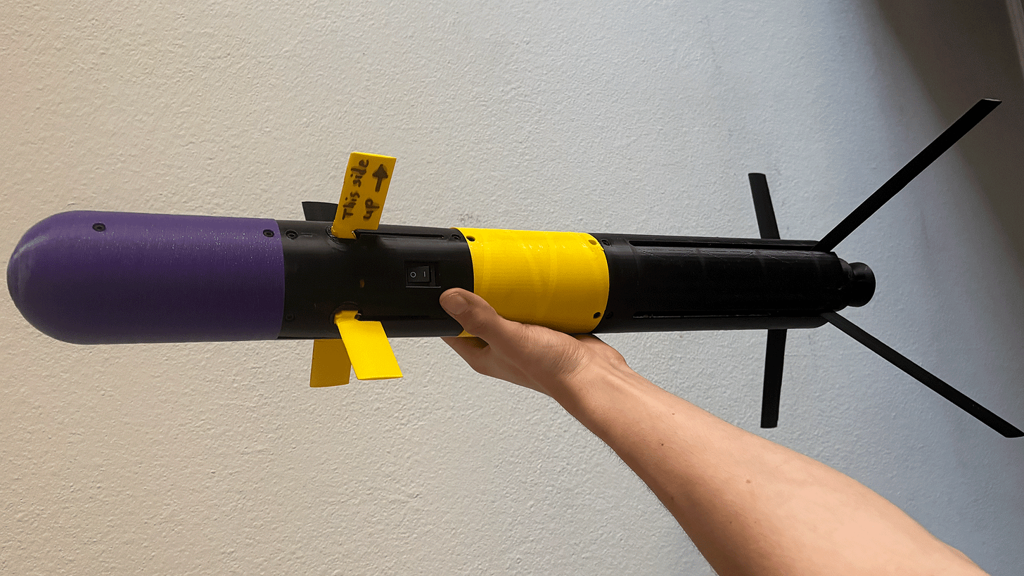 3D printed missile 3D printed missile