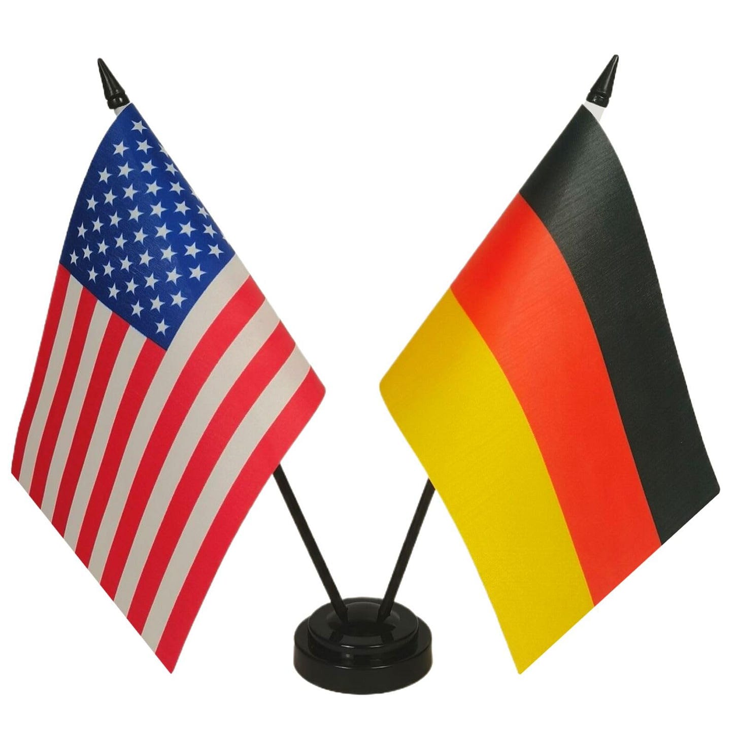 Amazon.com: US American & Germany Friendship Table Flag, German ...