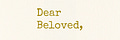 Dear Beloved