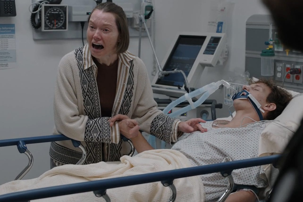 You Killed My F*cking Son!!”: 'The Pitt' Episode 3's Tensest Moment Tackles the Fentanyl Epidemic | Decider You Killed My F*cking Son!!”: 'The Pitt' Episode 3's Tensest Moment Tackles the Fentanyl Epidemic | Decider