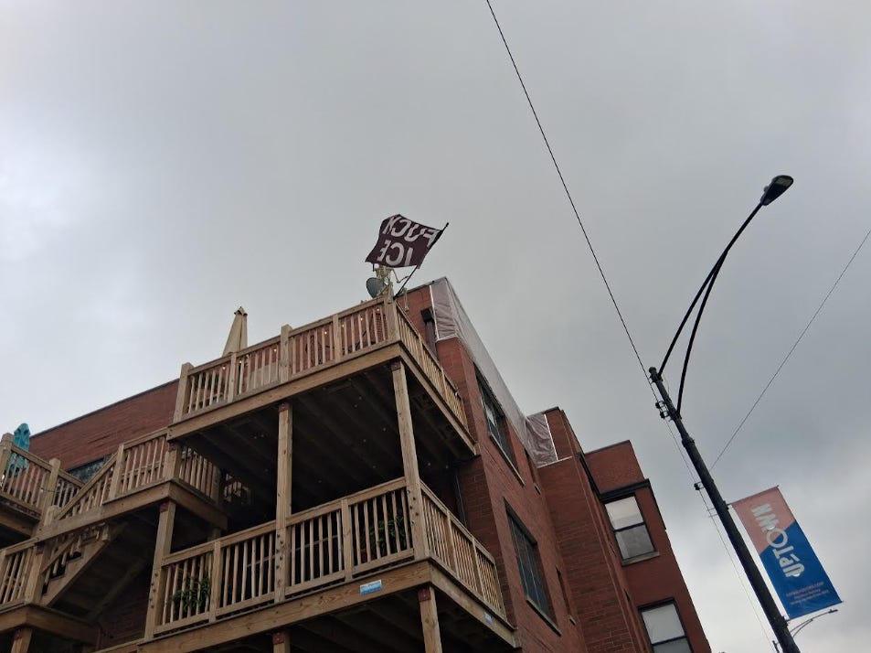 Anti DHS signs in Chicago - Michael Volpe Investigates