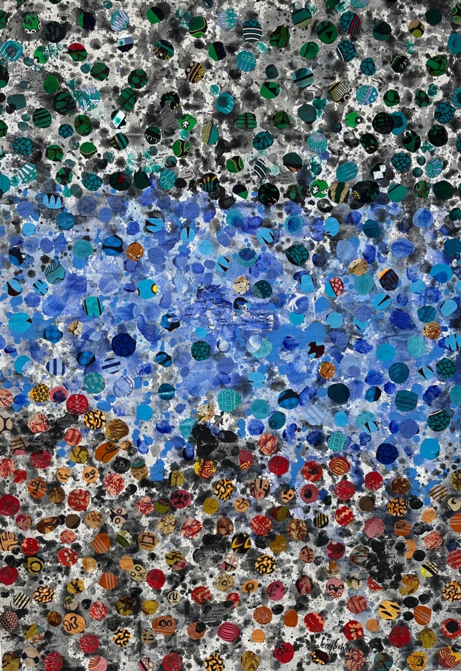 Jerry Buhari, Visions of green lands across the Mediterranean Sea, Jápa Series, 2025