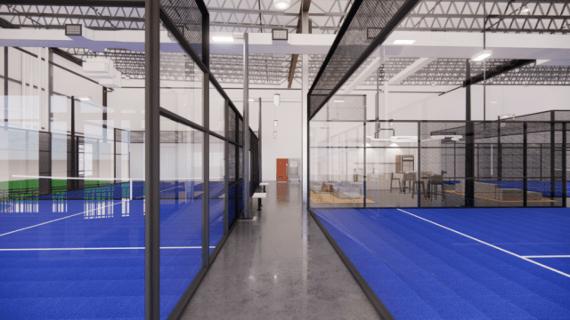 Interior of Padel Boston